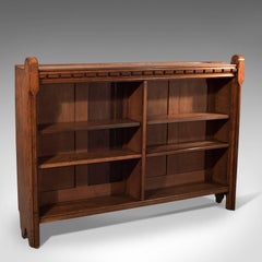 Antique Bookcase English, Oak, Victorian Book Shelf, Ecclesiastical, circa 1850