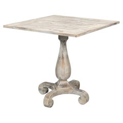 Antiqued Bistro Table in Grey Oak
