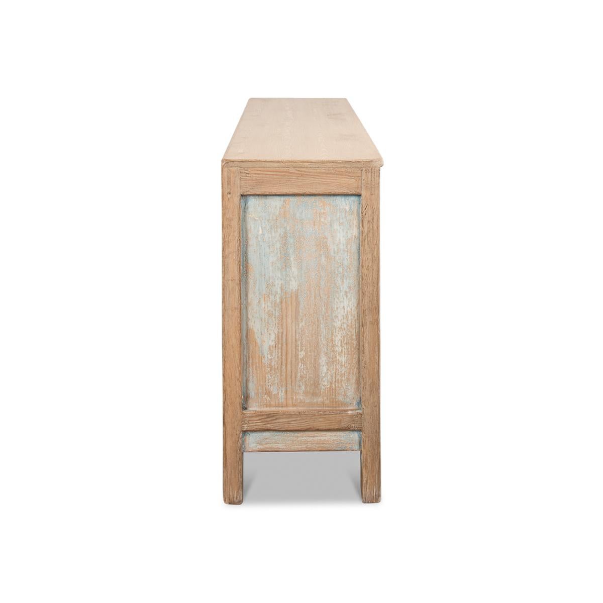 Wood Antiqued Chinese Gansu Sideboard For Sale