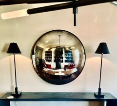Antiqued Ferrara Carbonne Convex Mirror 100 cms /39"