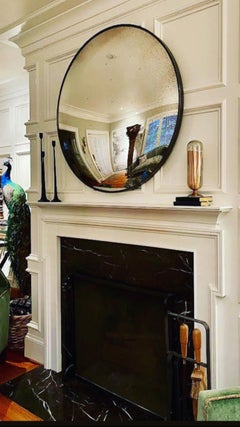 Antiqued Ferrara Carbonne Convex Mirror 100 cms /39"
