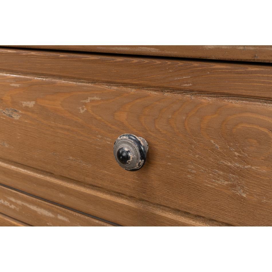 Wood Antiqued Pine Provincial Dresser For Sale