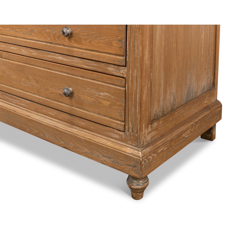Antiqued Pine Provincial Dresser For Sale 1