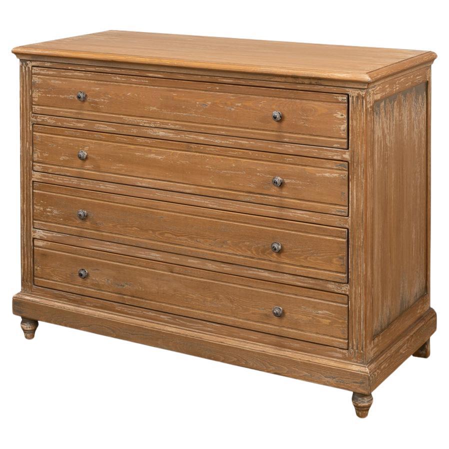 Antiqued Pine Provincial Dresser For Sale