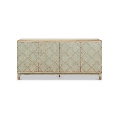 Antiqued Sage Arabesque Sideboard
