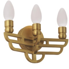 Antiqued Solid Brass Adelphi Outdoor Wall Sconce by Elisterno