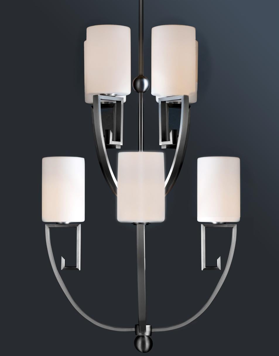Palatsi Stainless Steel Outdoor Chandelier by Elisterno - bringing a new level of luxury to outdoor spaces.  Elisterno Outdoors specializes in outdoor lighting with designs and construction inspired by classic styles but engineered with modern