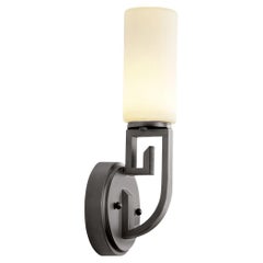 Antiqued Stainless Steel Palatsi Outdoor Wall Sconce by Elisterno