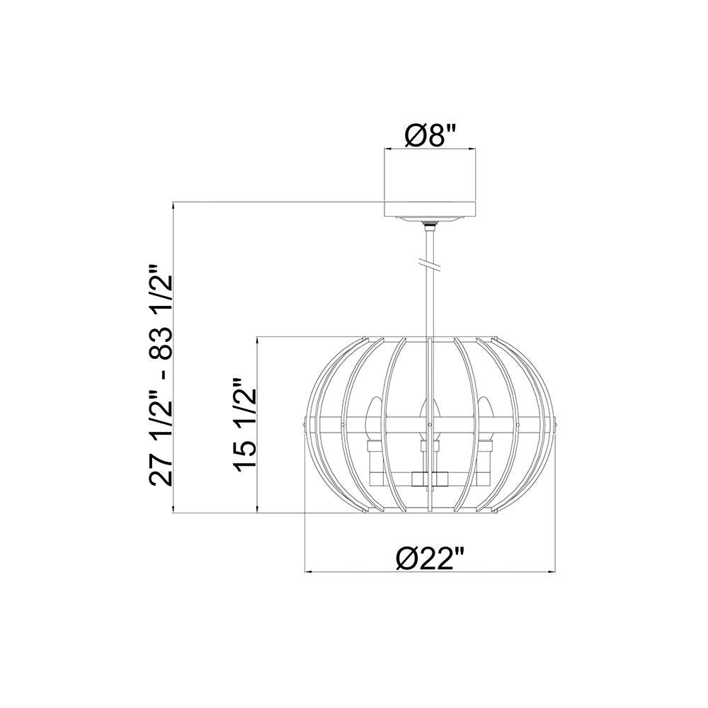 Antiqued Stainless Steel Terra Prima Outdoor Pendant Chandelier by Elisterno For Sale 2