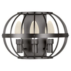 Antiqued Stainless Steel Terra Prima Outdoor Wall Sconce by Elisterno