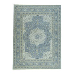 Antiqued Tabriz 300 Kpsi Hand Knotted Oxidized Wool Oriental Rug