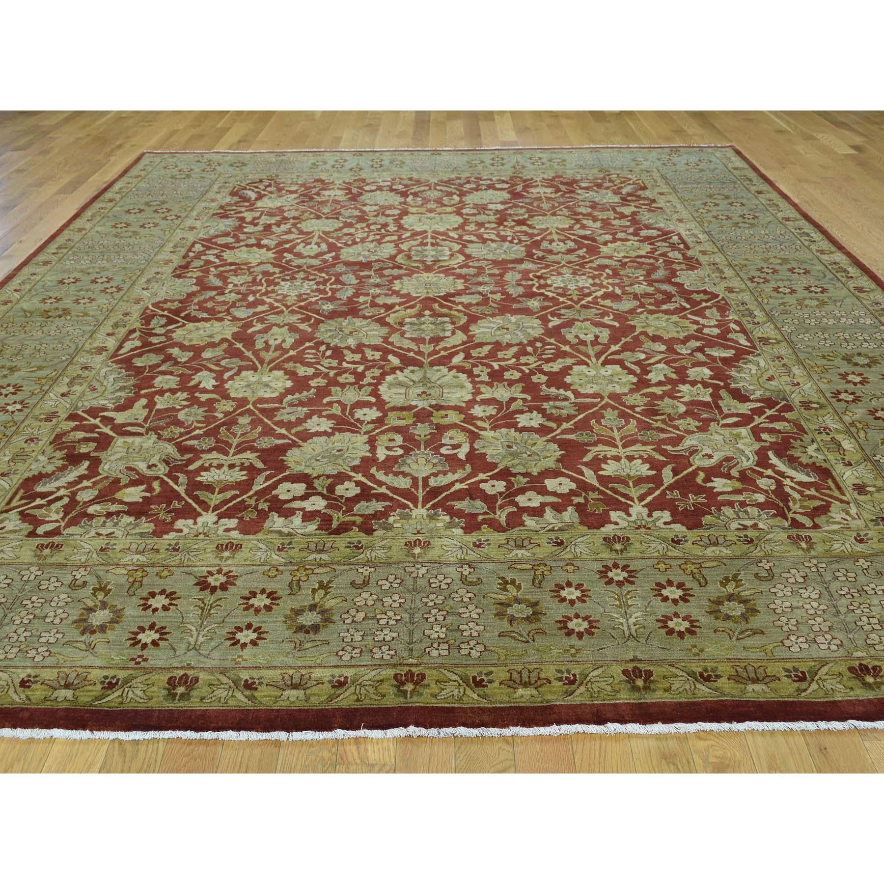 This is a truly genuine one-of-a-kind antiqued Tabriz fine Oriental hand knotted closeout sale rug. It has been knotted for months and months in the centuries-old Persian weaving craftsmanship techniques by expert artisans. Measures: