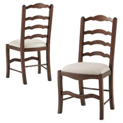 Antiqued Wood Dining Side Chair