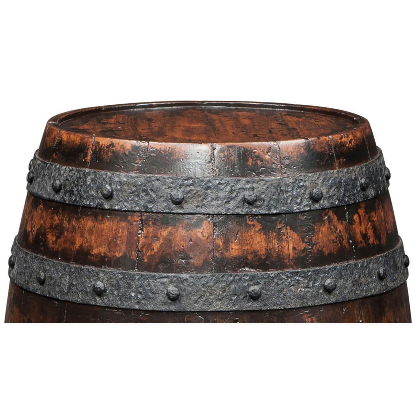 Vietnamien Table d'appoint baril en bois ancien en vente