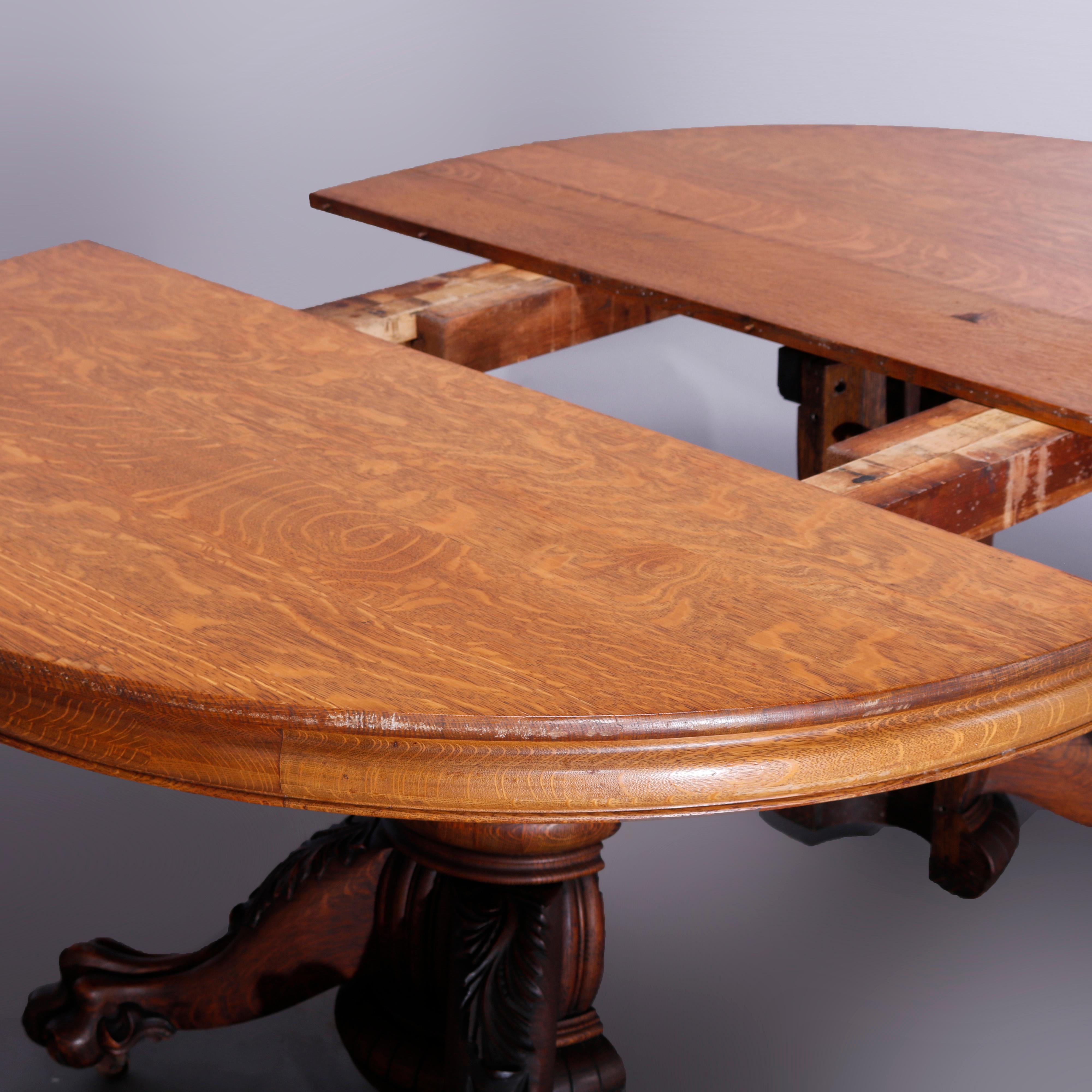 antique clawfoot dining table