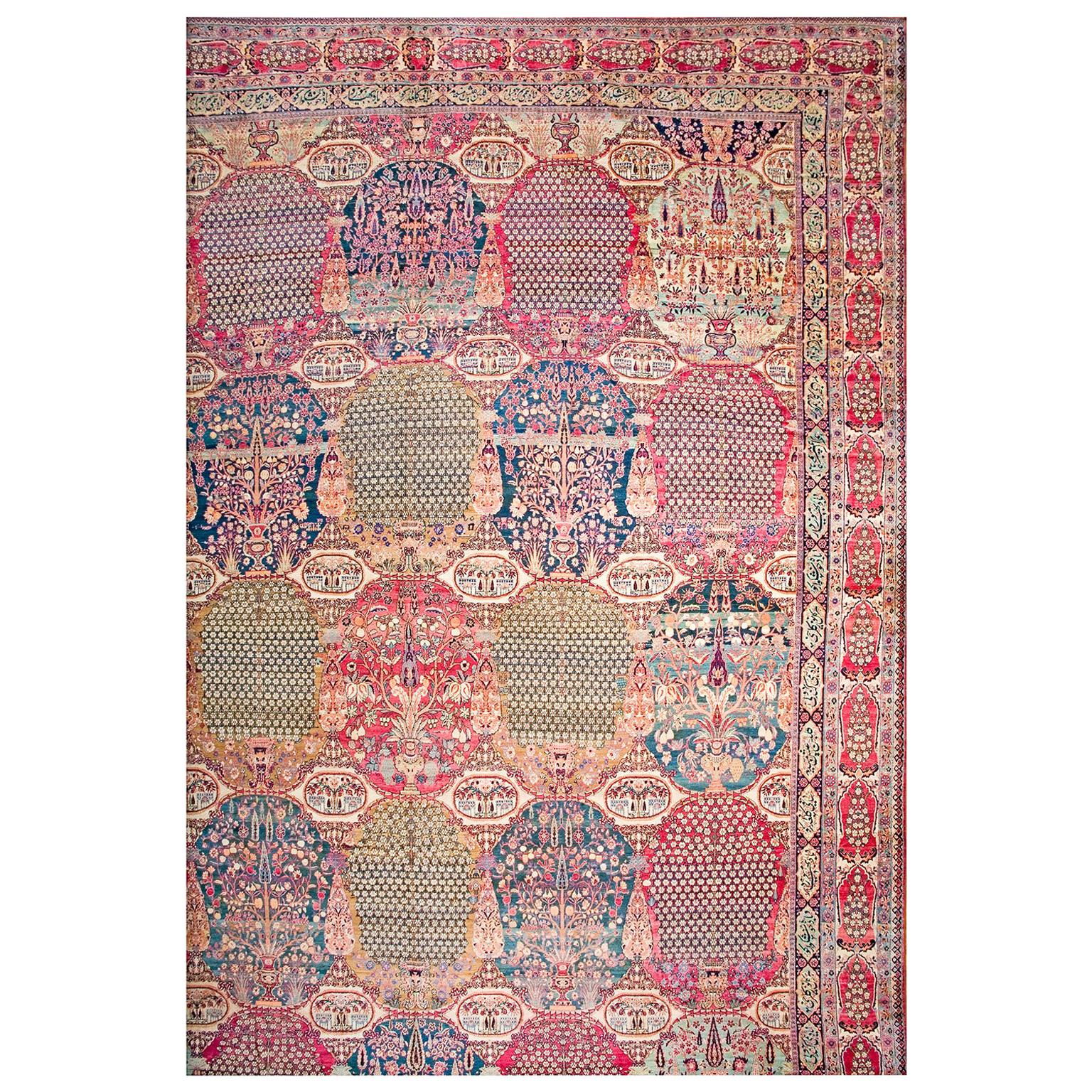 Antique Persian Kerman Lavar Carpet 18' 8" x 28' 10" 