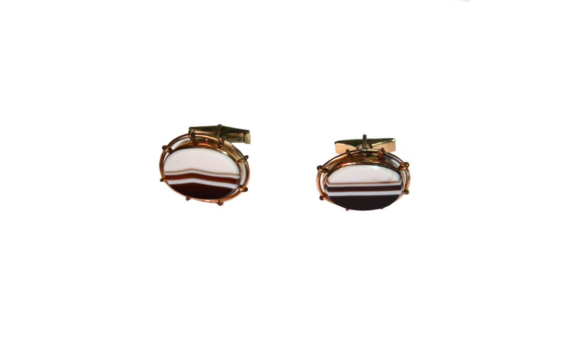 Antiques Agatha Cufflinks 9 Karat Gold In New Condition For Sale In Milan, IT