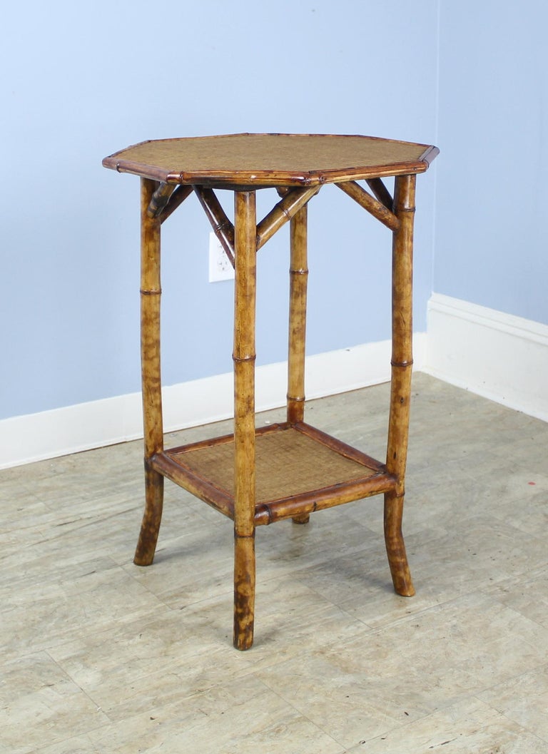 Antique Bamboo Side Table at 1stDibs