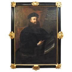 Antiques Paintings Oil Canvas, Rare Portraits of the Cigalini Family Italy, 1600