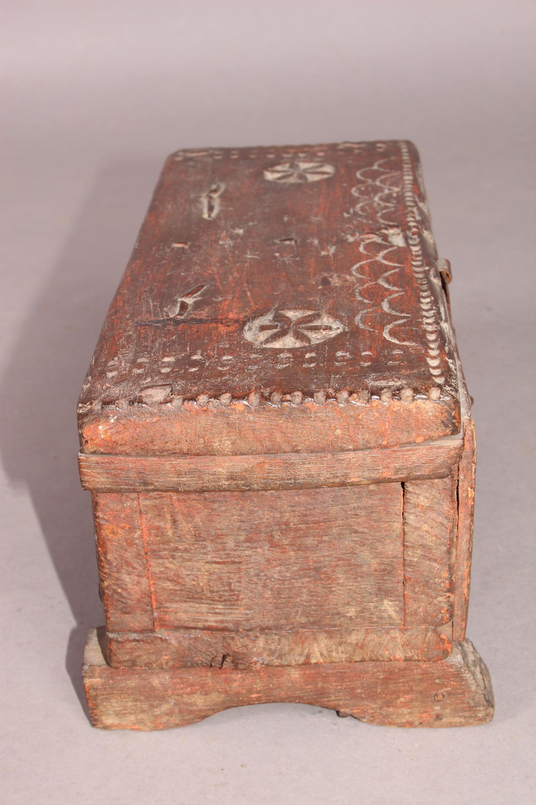 Antiques Small Spanish Trunk For Sale 1