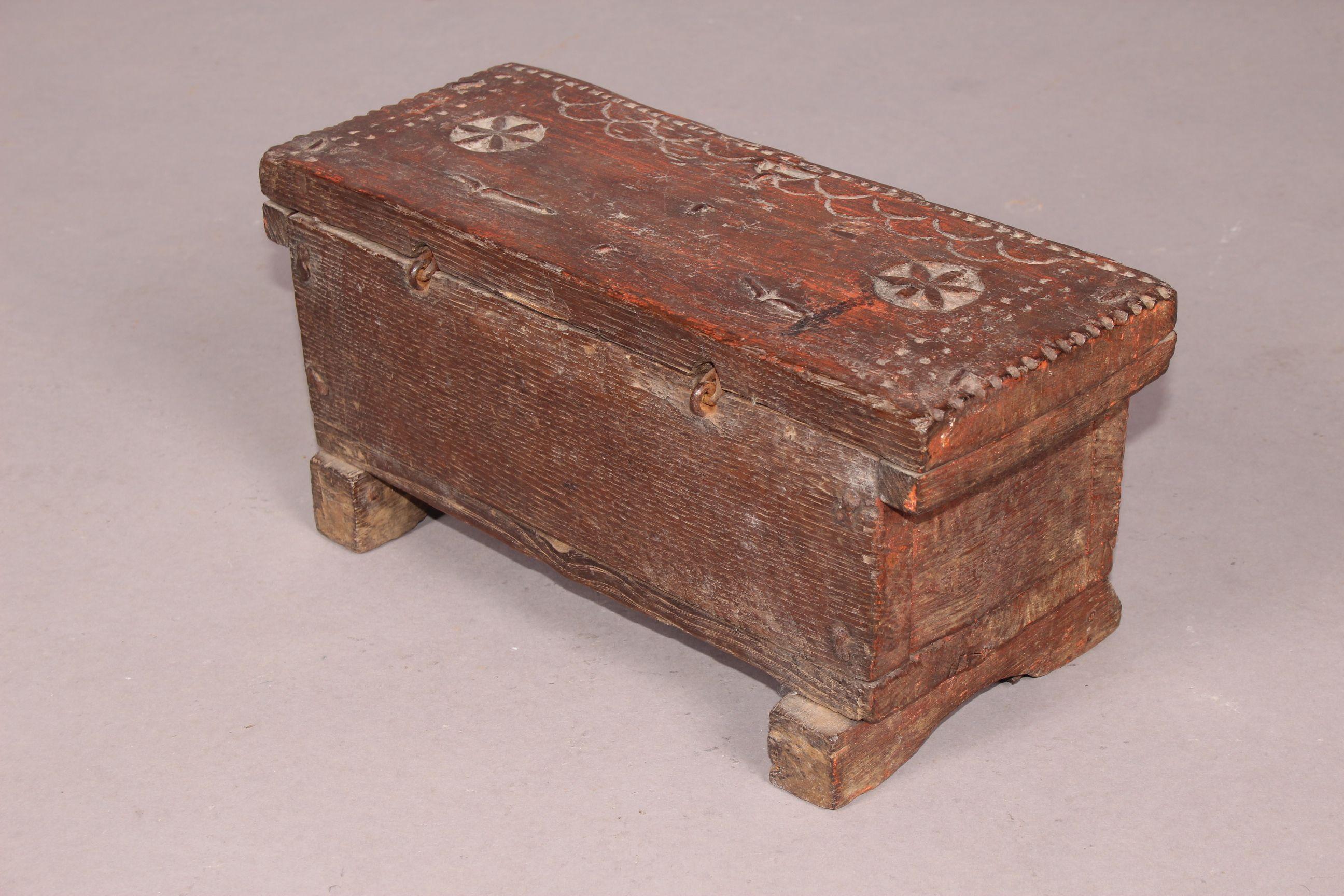 Antiques Small Spanish Trunk For Sale 3