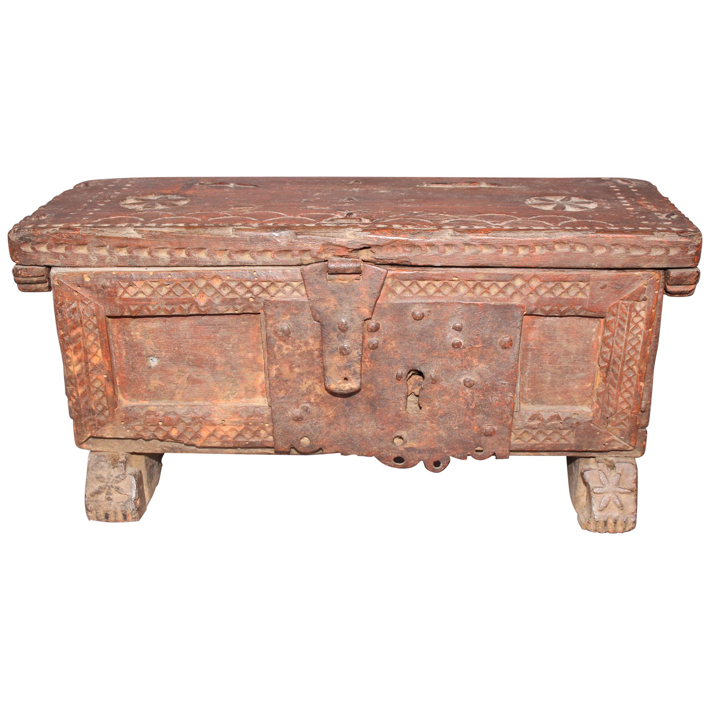 Antiques Small Spanish Trunk