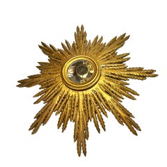 Miroir espagnol antique Sunburst