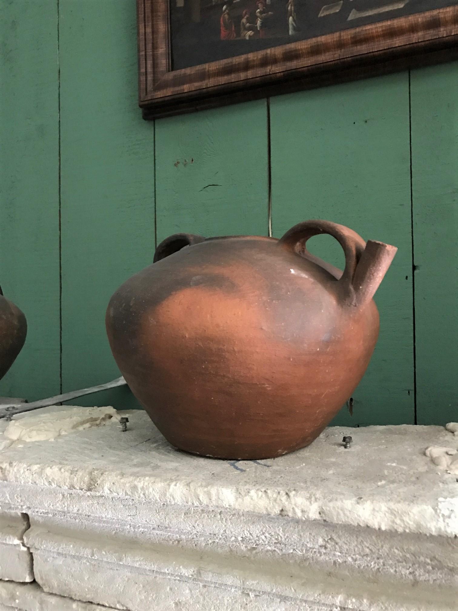 Antiquitäten Wasserhalter Keramik Handmade Krug Vase Tafelaufsatz Los Angeles CA im Angebot 5
