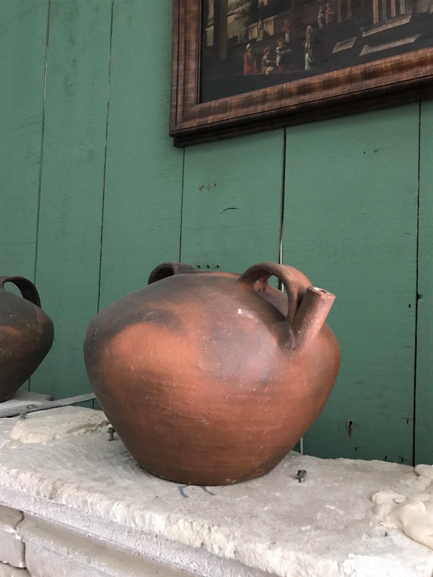 Antiquitäten Wasserhalter Keramik Handmade Krug Vase Tafelaufsatz Los Angeles CA im Angebot 7