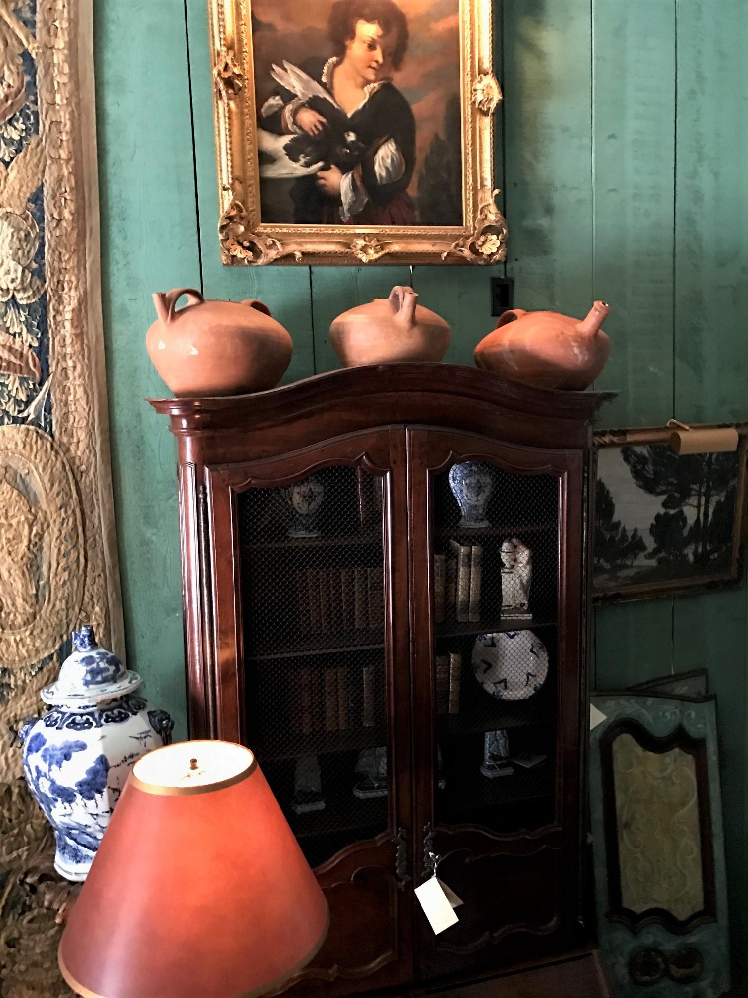 Antiquitäten Wasserhalter Keramik Handmade Krug Vase Tafelaufsatz Los Angeles CA im Angebot 8