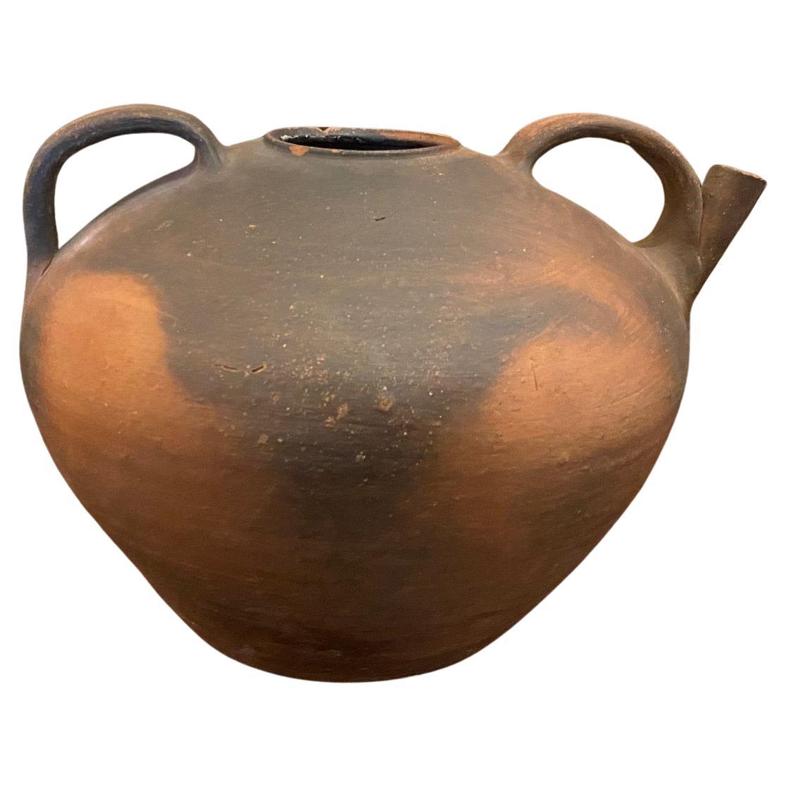 Antiques, poterie artisanale, vase, centre de table, Los Angeles, CA en vente