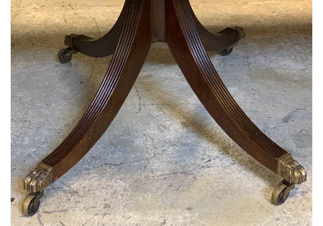 AntiqueSolid Mahagoni Regency Style 5 Pedestal Esszimmer Tisch für Restoratio im Angebot 9