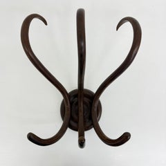 AntiqueThonet bentwood wall mounted coat rack , 1930’s
