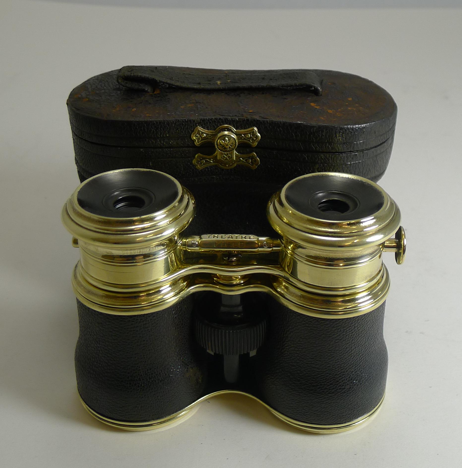 Antique Triple Optic Binoculars, Marine / Theatre / Field circa 1900 by LeMaire 3