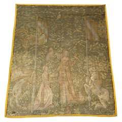 Antique Antiquite Aubusson Style French Tapestry