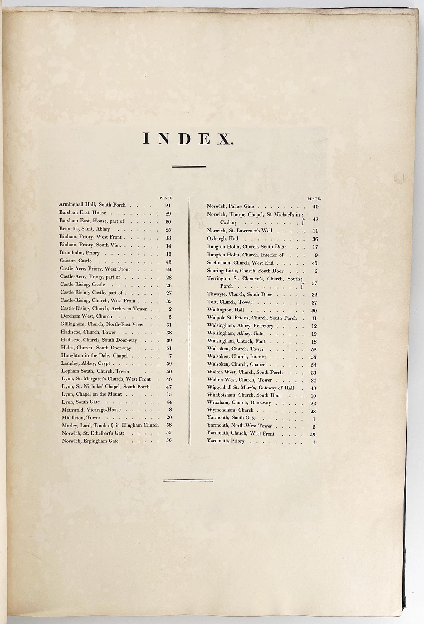 Antiquities of Norfolk par John S. Cotman - 1818, avec TROIS gravures supplémentaires en vente 4