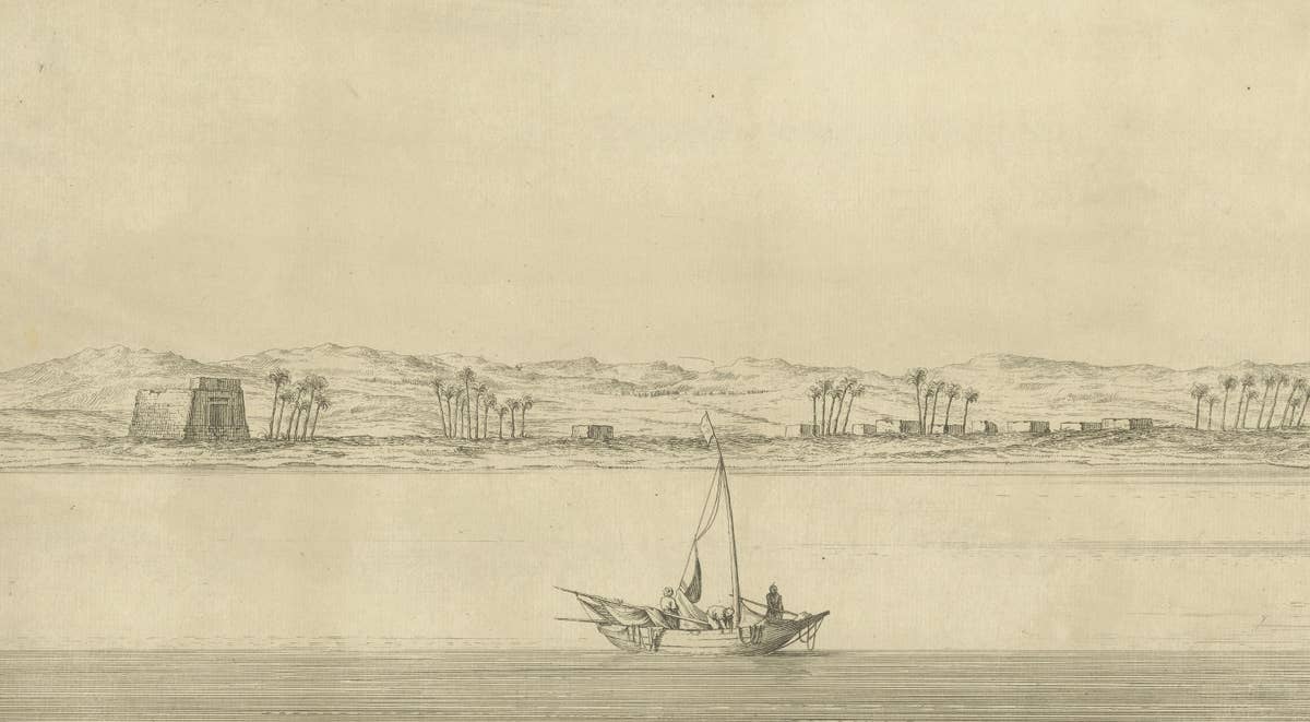 Antiquities of Sahdaab near the First Cataract – Egypt Engraving, c.1755