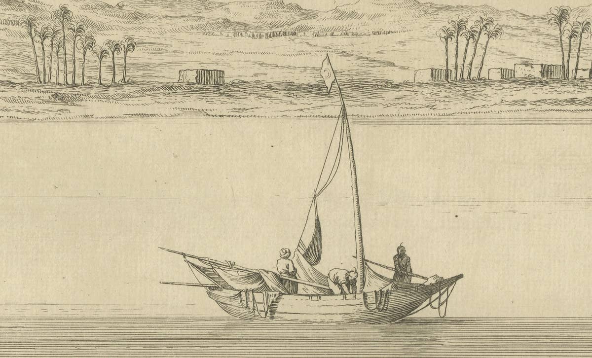 Antiquities of Sahdaab near the First Cataract – Egypt Engraving, c.1755