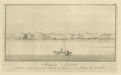Antiquities of Sahdaab near the First Cataract – Egypt Engraving, c.1755