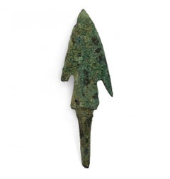 Ancienne tête de flèche torsadée Luristan en bronze