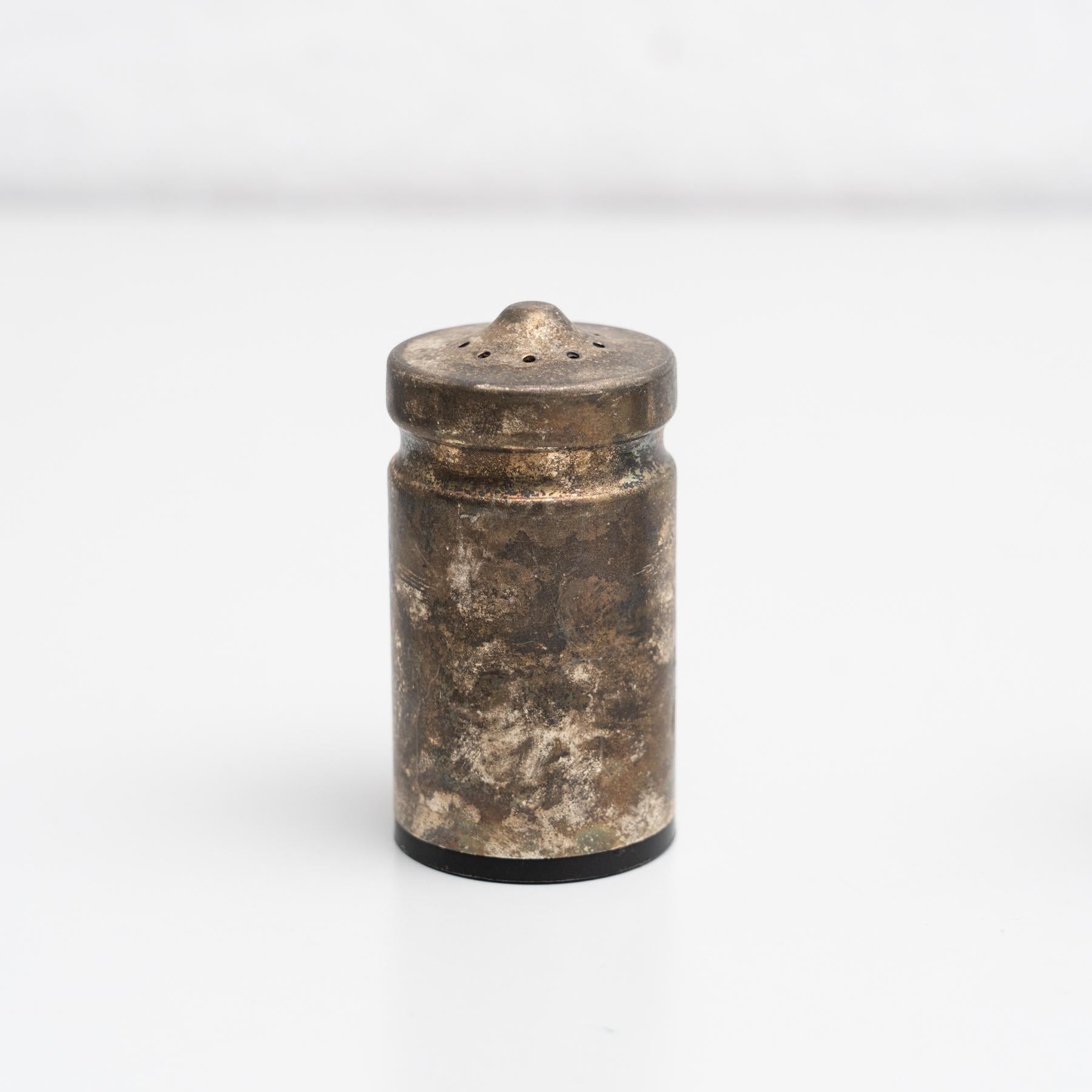 Antiqure Catalan Metal Cruet Set, circa 1940 For Sale 8