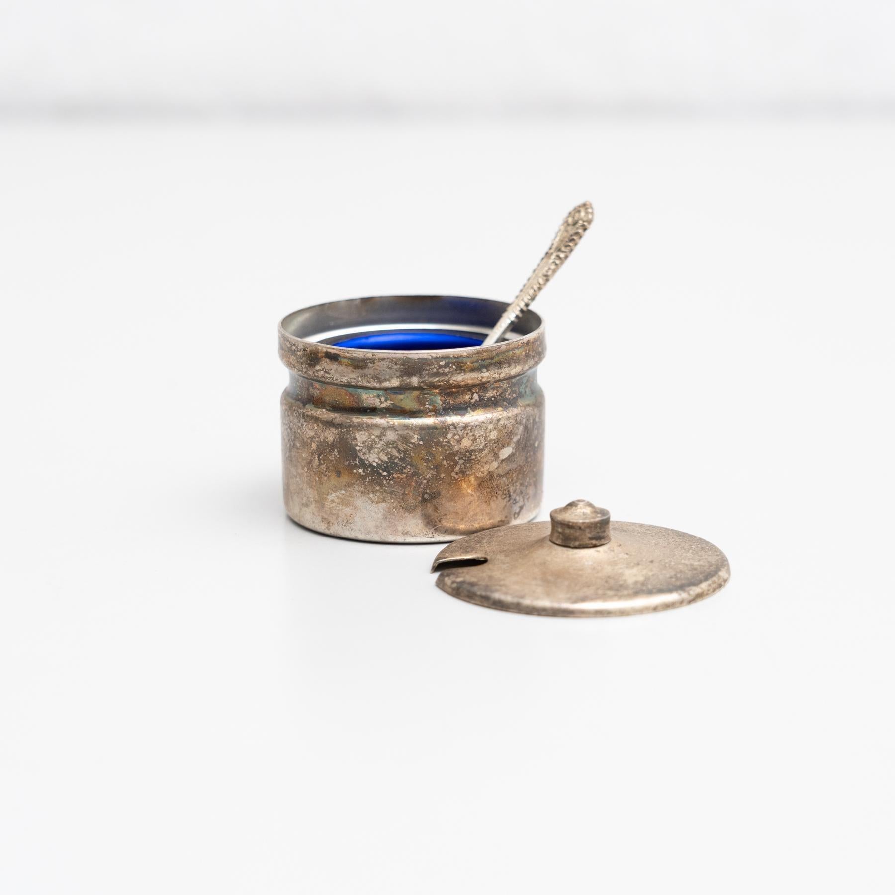 Antiqure Catalan Metal Cruet Set, circa 1940 For Sale 10