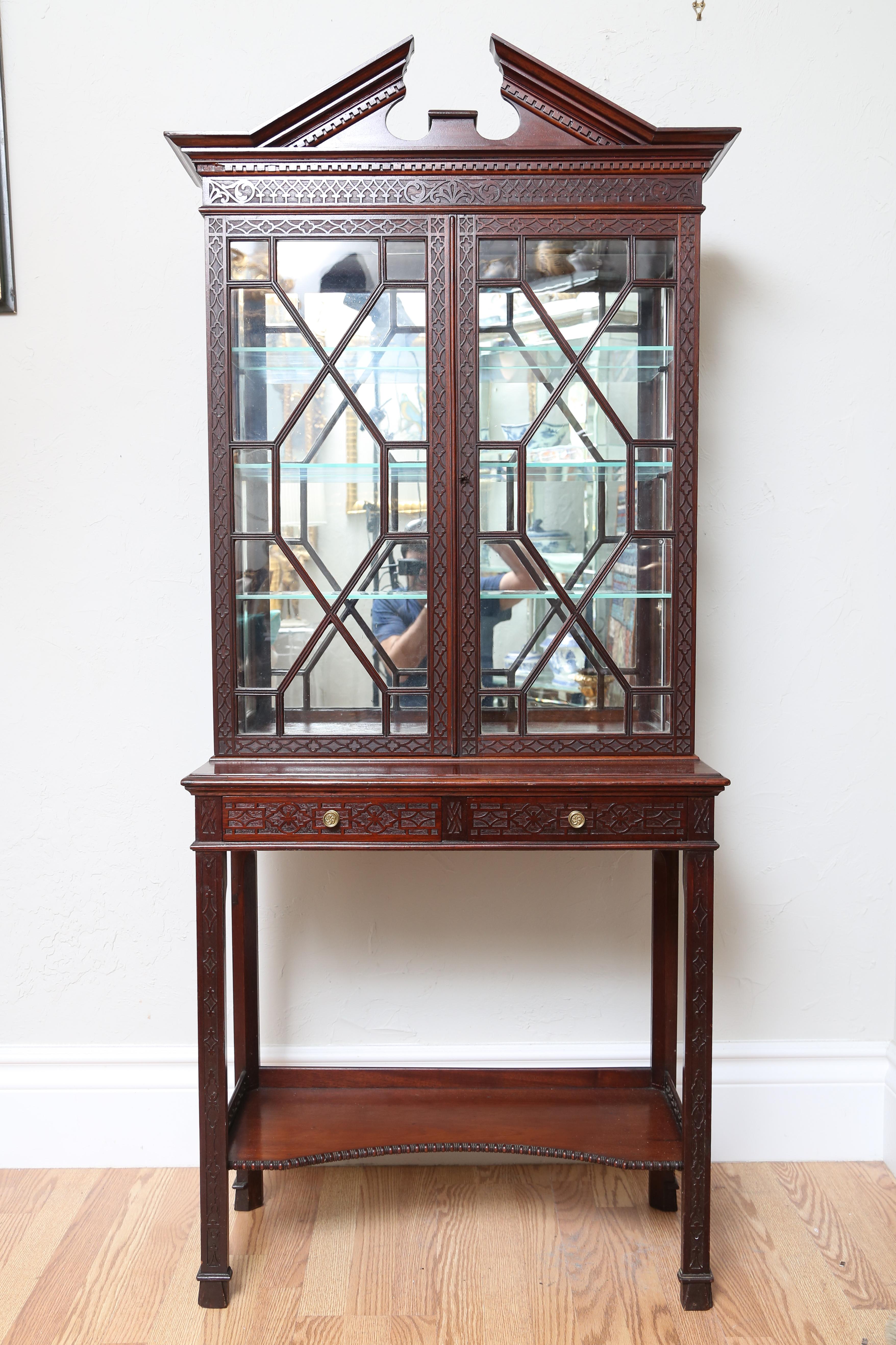 antique display cabinet