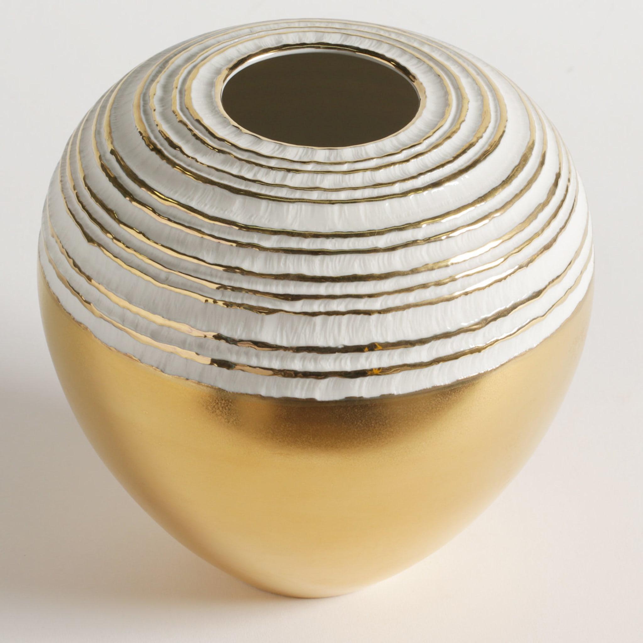 Contemporary Antithesis Gold Sphera Vase For Sale