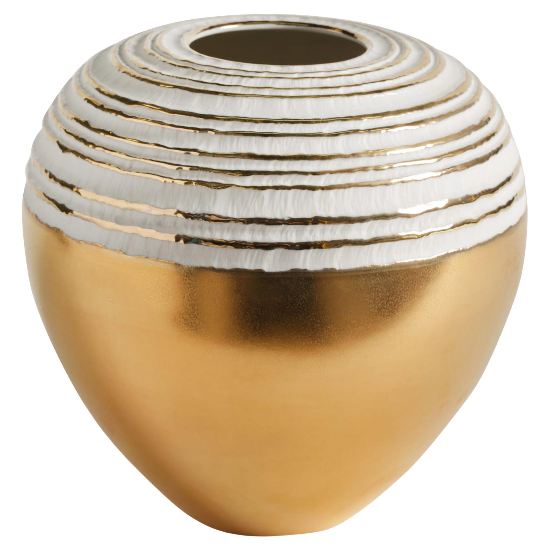 Antithesis Gold Sphera Vase For Sale