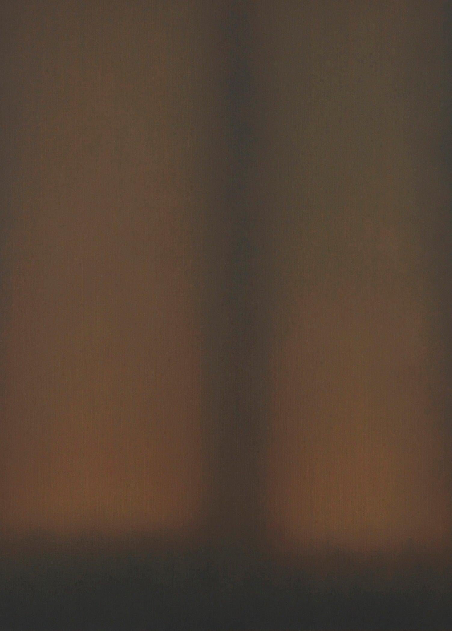 Ein monumentales Acrylgemälde auf Leinwand des amerikanischen Künstlers Marc Ross, 2005. Dieses minimalistische abstrakte Gemälde zeichnet sich durch eine beeindruckende Abstufung von Karamelltönen aus, die ihm eine erstaunliche Tiefe verleihen.