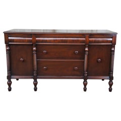 Buffet-/ Sideboard-Serviergeschirr aus Mahagoni im Empire-Stil von Uqe Berkey & Gay American