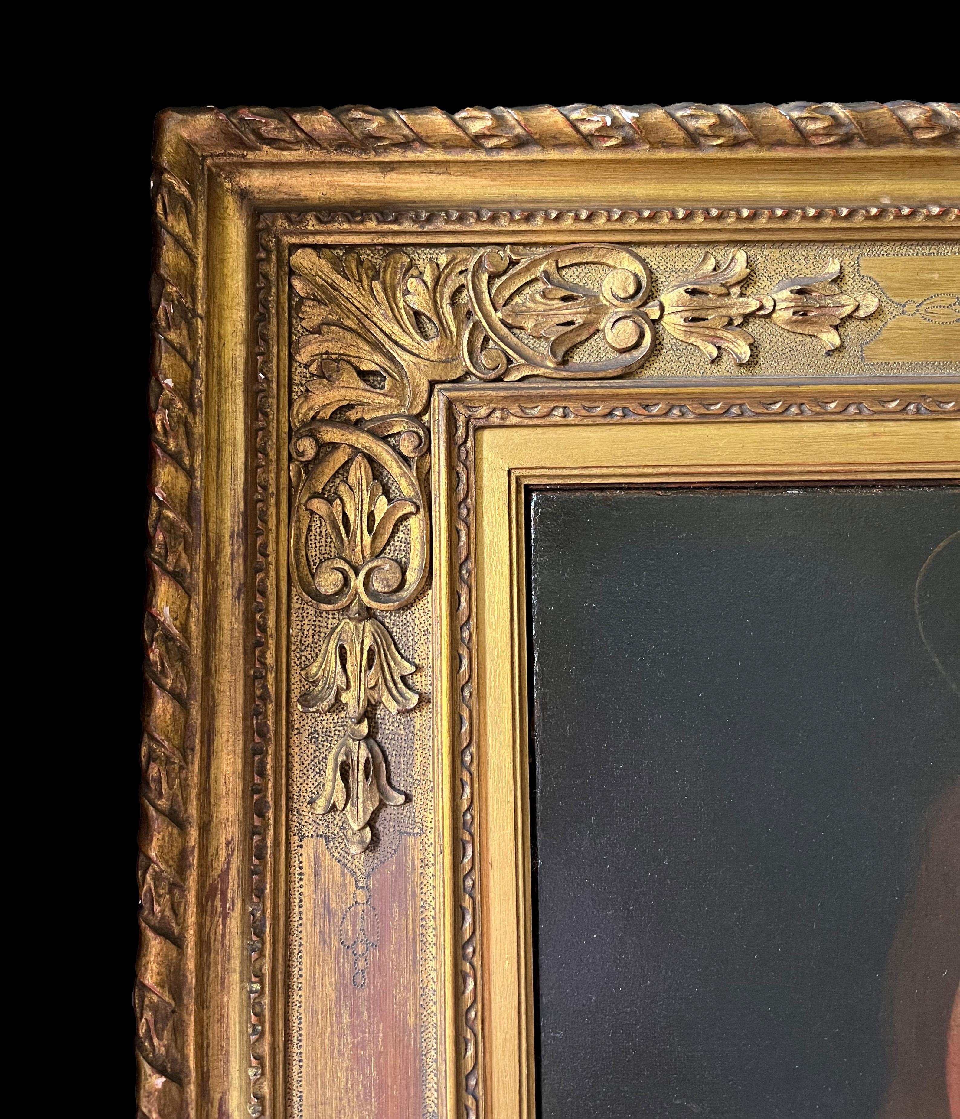 XVIIe siècle Antiveduto Gramatica Madeleine priant avec un crâne Huile sur toile en vente 1
