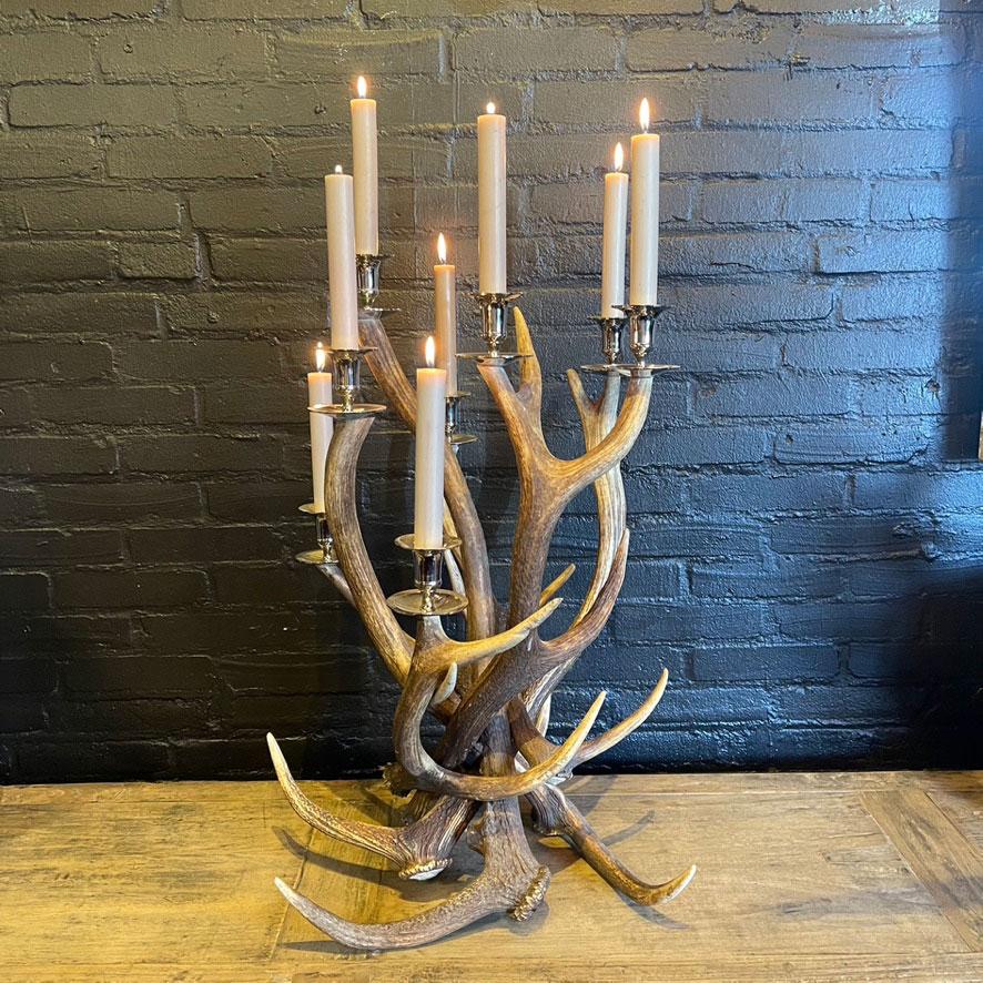 Portacandele in corno con 8 candele In condizioni Nuovo in vendita a Eindhoven, NL