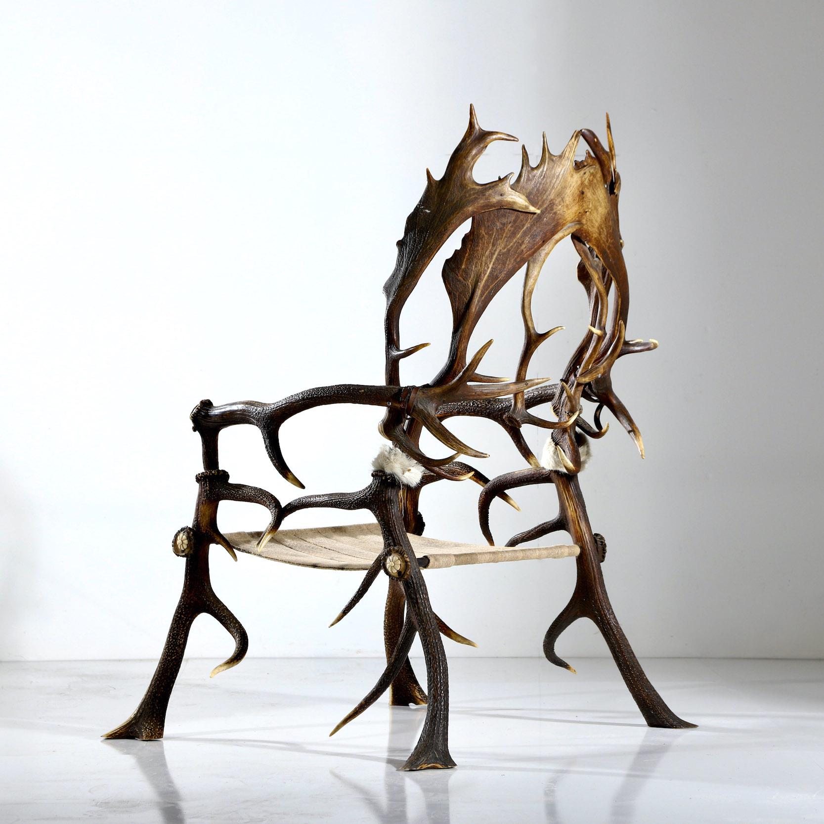 antler chairs